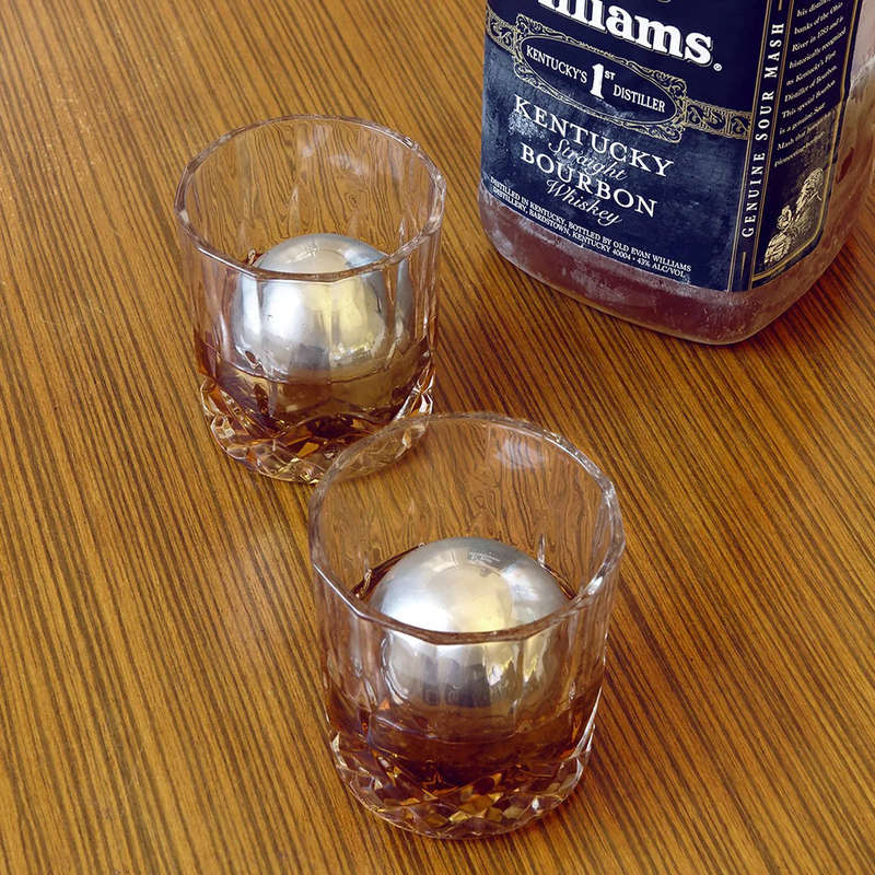 Freezable Stainless Steel Whisky Chiller Balls