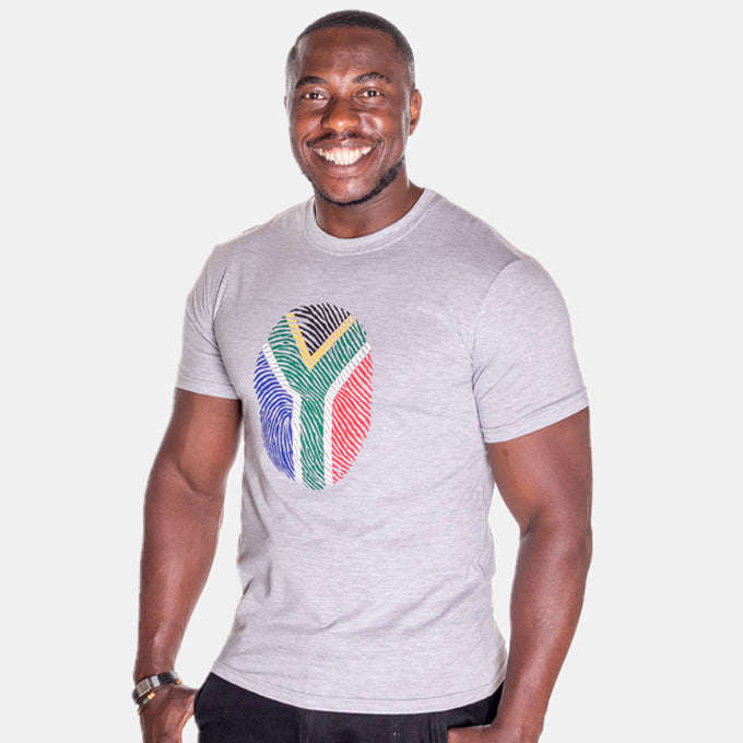 Men's South African Unique Fingerprint T-Shirt
