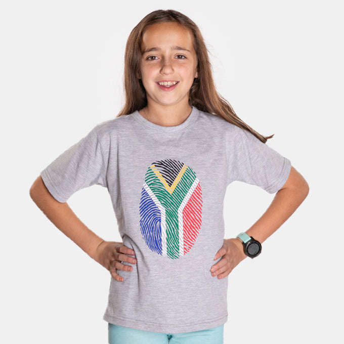 Kid's Junior South African Fingerprint T-Shirt