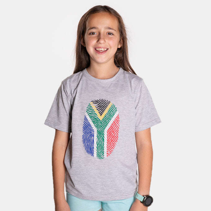 Kid's Junior South African Fingerprint T-Shirt