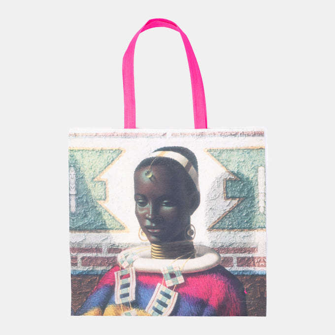 Ndebele Printed Tretchi Portfolio Bag