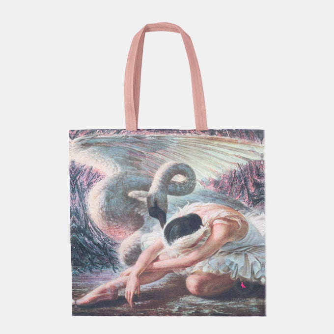 Dying Swan Printed Tretchi Portfolio Bag