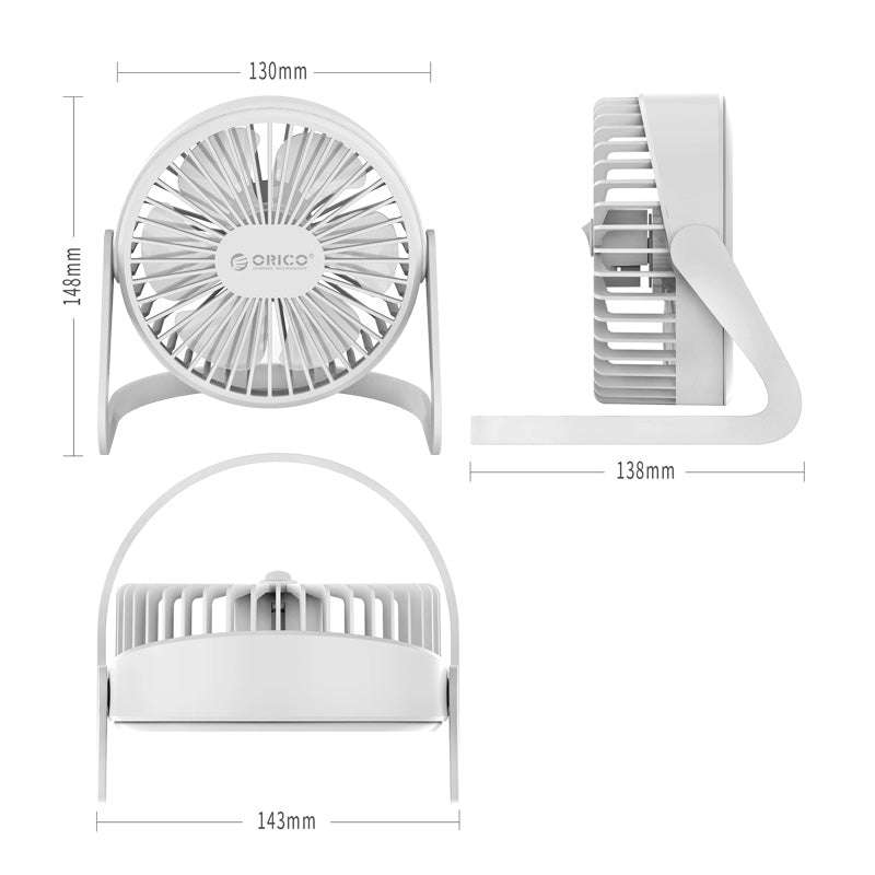 ORICO Mini Desktop USB Fan - White