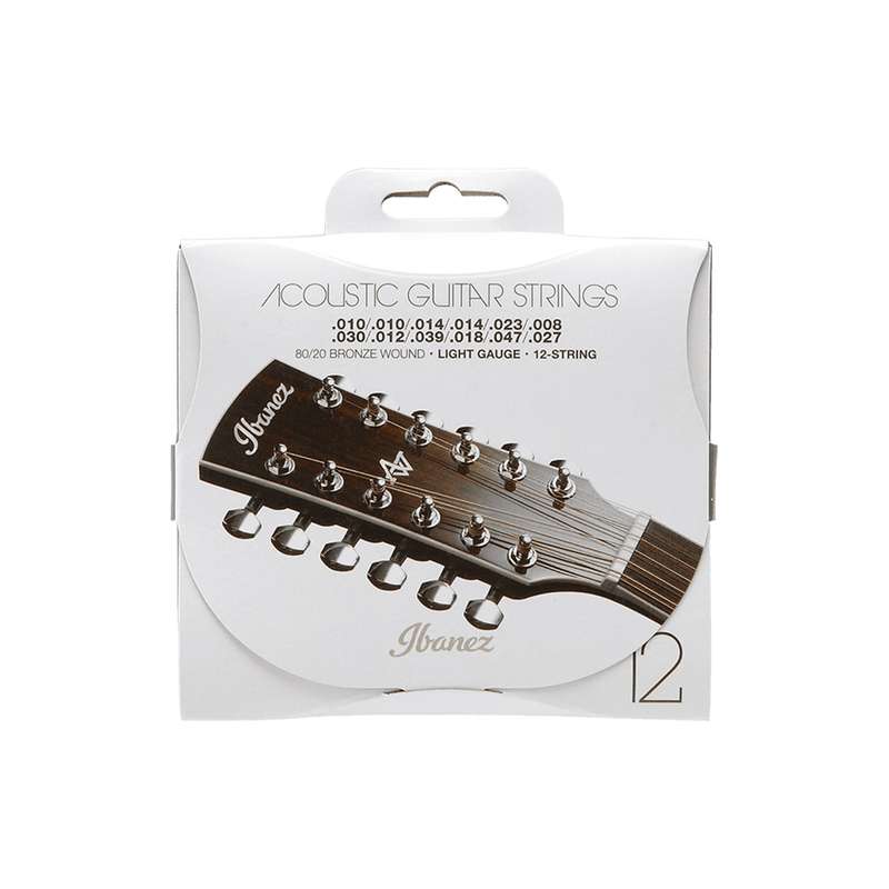 IBANEZ IACS12C (Coated) 12-string Acoustic Guitar Strings