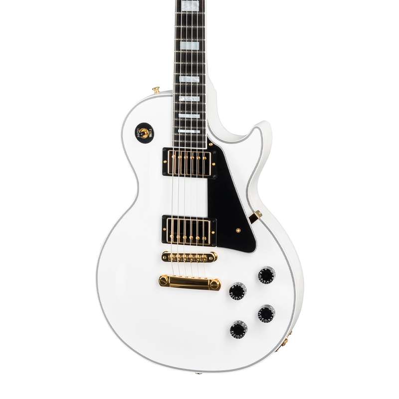 Gibson LPC-AWGH1E Les Paul Custom With Ebony Fingerboard Gloss Electric Guitar Alpine White