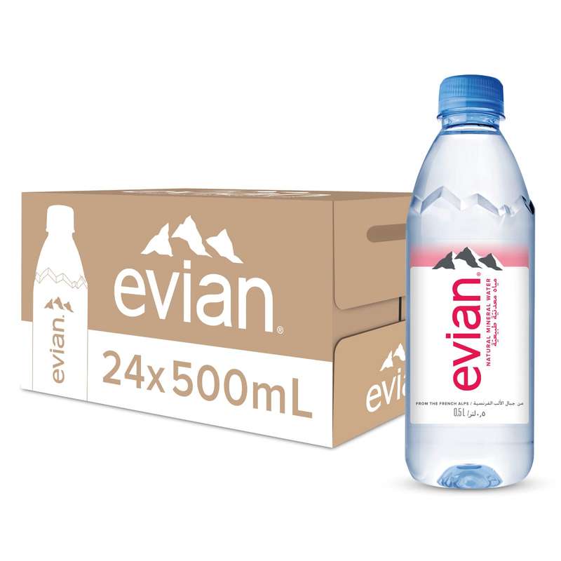 Evian Still Water PET 500ml Case of 24