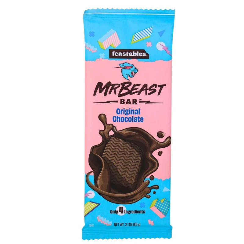 Feastables Mr Beast Bar Original Chocolate 60g (Exp 14 Apr 25)