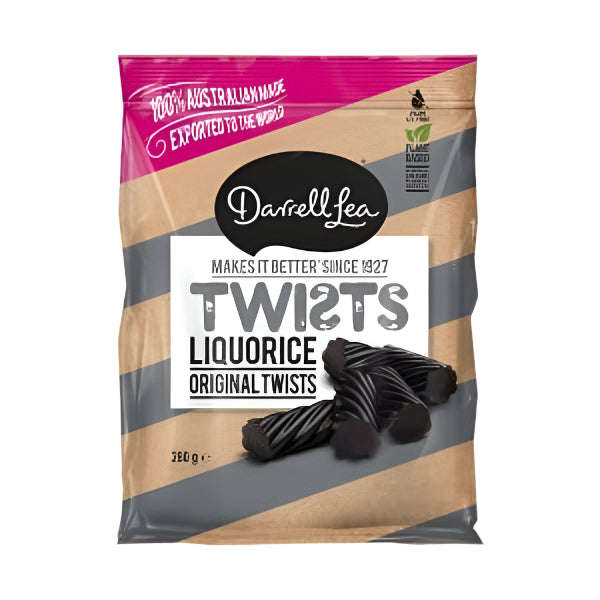 Darrel Lea Liqourice Twists 280g