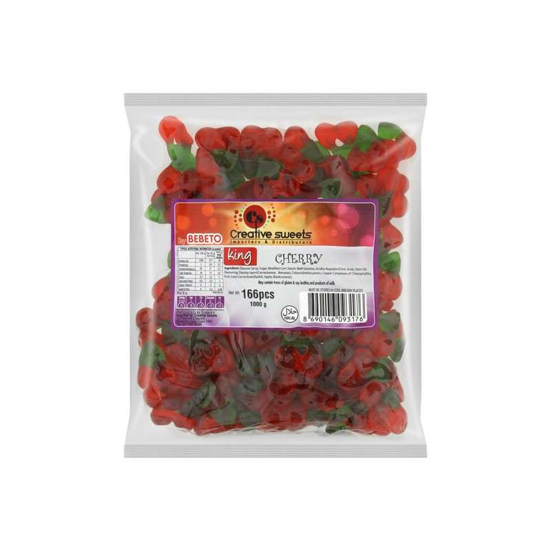 King Jelly Cherry Gummy Candy 142 pcs 1kg