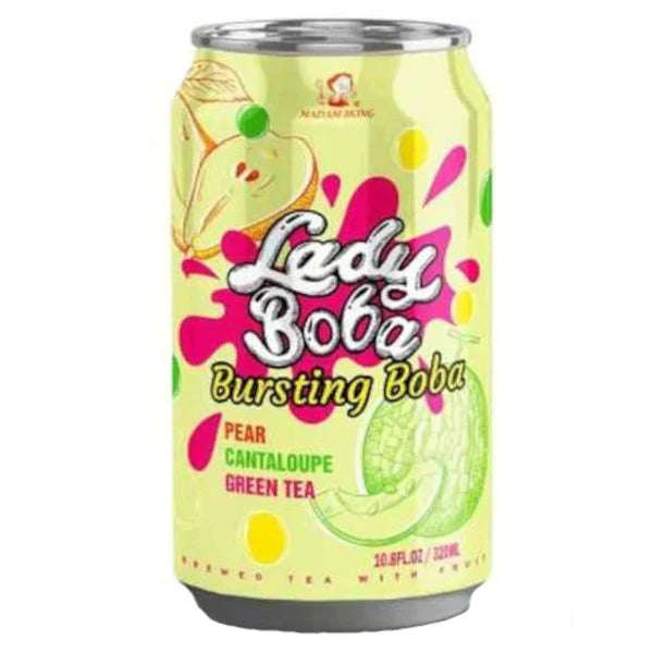 Madam Hong Lady Boba Bursting Boba Pear Cantaloupe Green Tea 320ml