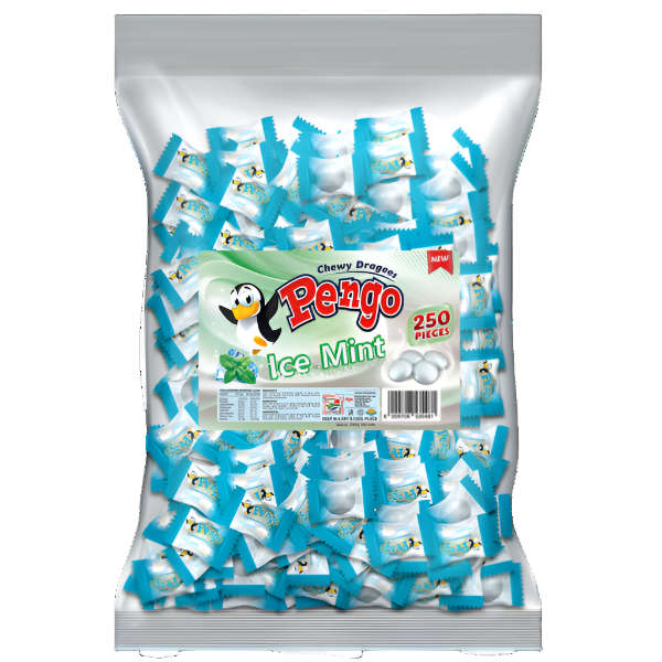 Pengo Ice Mint Draggee Individually Wrapped Pack of 250