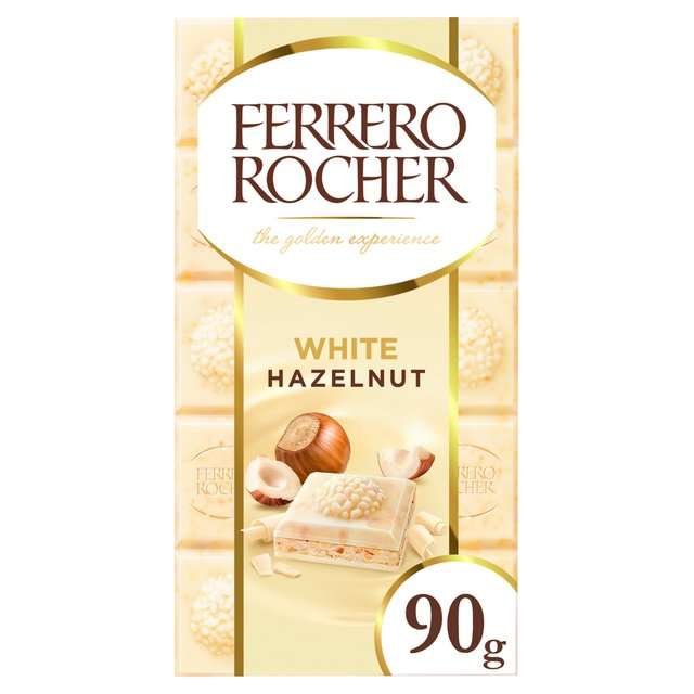Ferrero Rocher White Chocolate Slab 90g