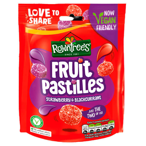 Rowntrees Strawberry & Blackcurrant 143g