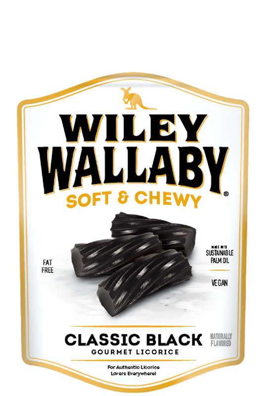 Wiley Wallaby Gourmet Black Licorice 113g