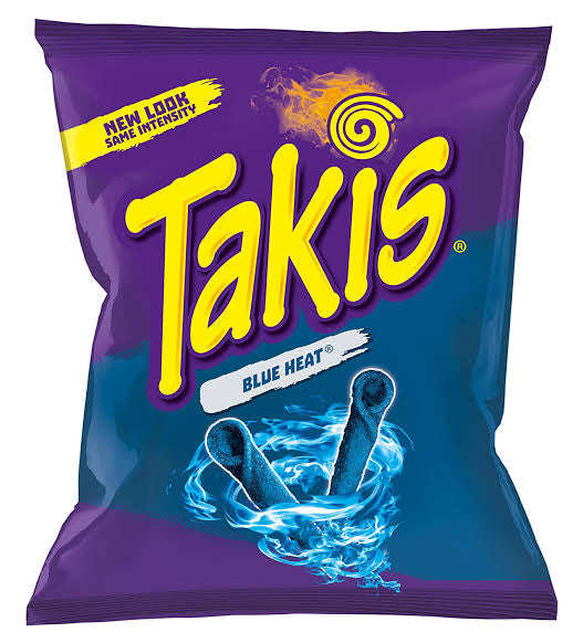 Takis Blue Heat Hot Chili Pepper Tortilla Chips 90g