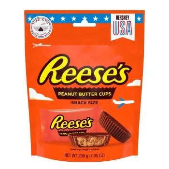 Reeses Peanut Butter Cups Miniatures Snack Size Pouch 200g