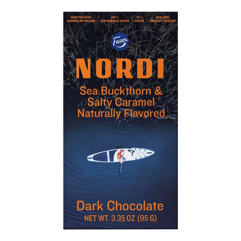 NORDI Dark Chocolate Assorted Slabs 90g - Sea Buckthorn Salty Caramel