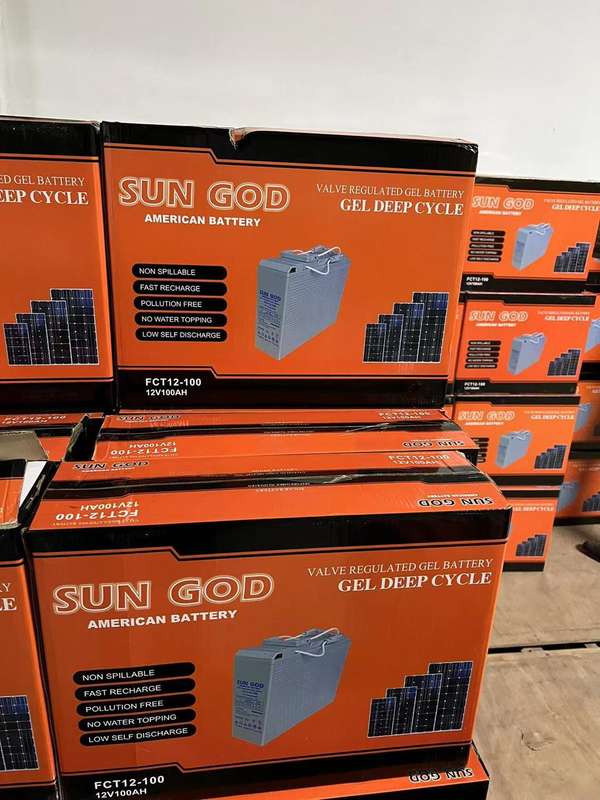 100ah 12v SUN GOD Slimline Gel Batteries