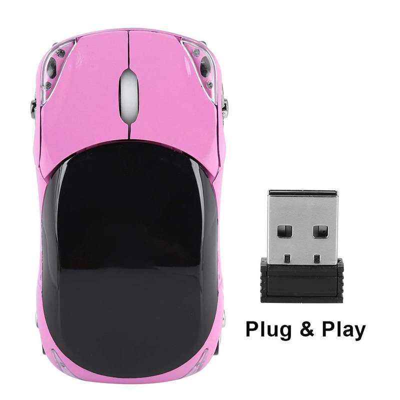 Bewinner Wireless Mouse for Kids, 2.4G Wireless Mouse with USB Receiver, Car Wireless Mouse Bluet...