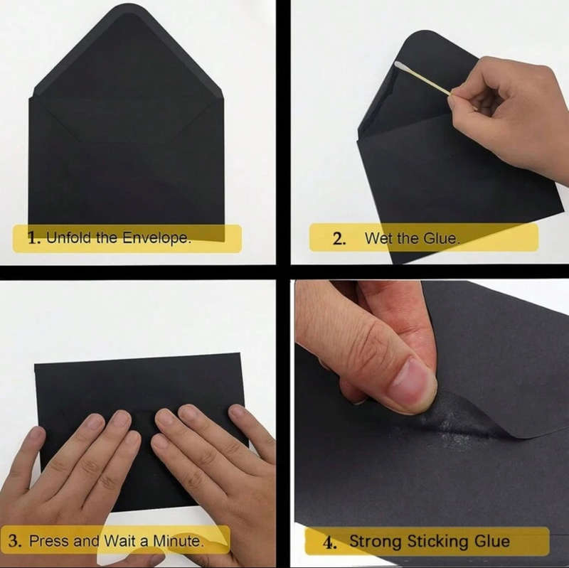 Black envelopes - A7 (50)