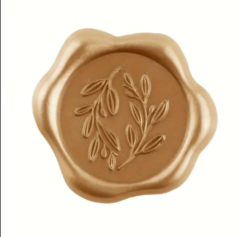 Antique Gold Leaf Ready Made Wax Seals 10pc