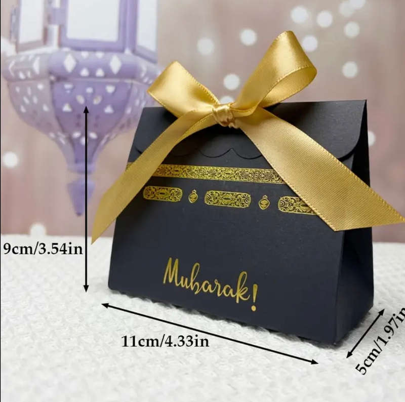 Black Mubarak Kaaba Box With Ribbon (5)