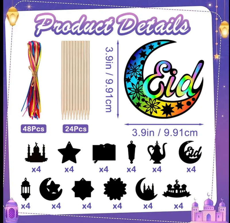 Rainbow scratch cards(48)
