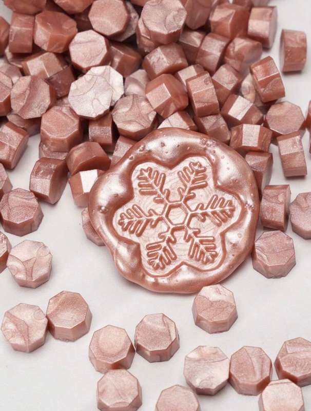 200pc RoseGold Wax Beads In a tin