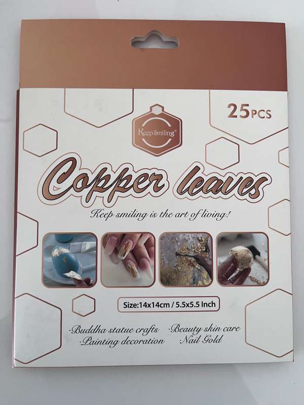 Silver / Copper leaves (25pc)