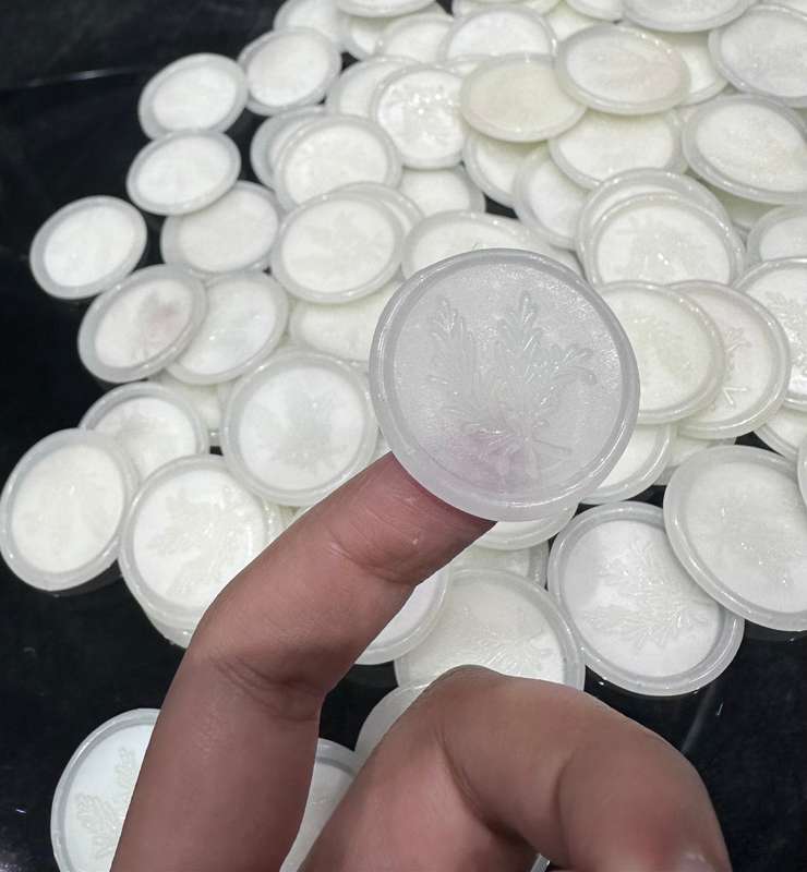 Rosemary leaves Ready Made Wax Seals Translucent (10)