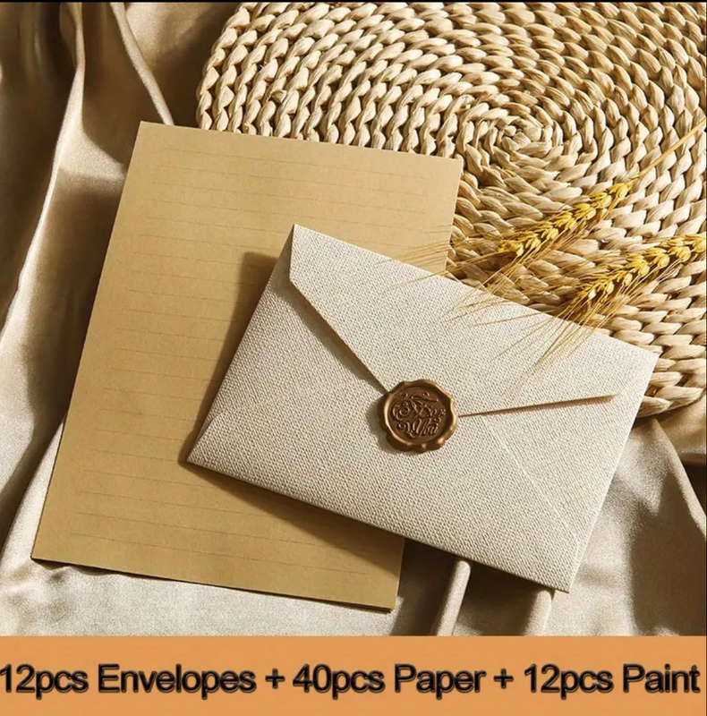 Linen textured White envelopes