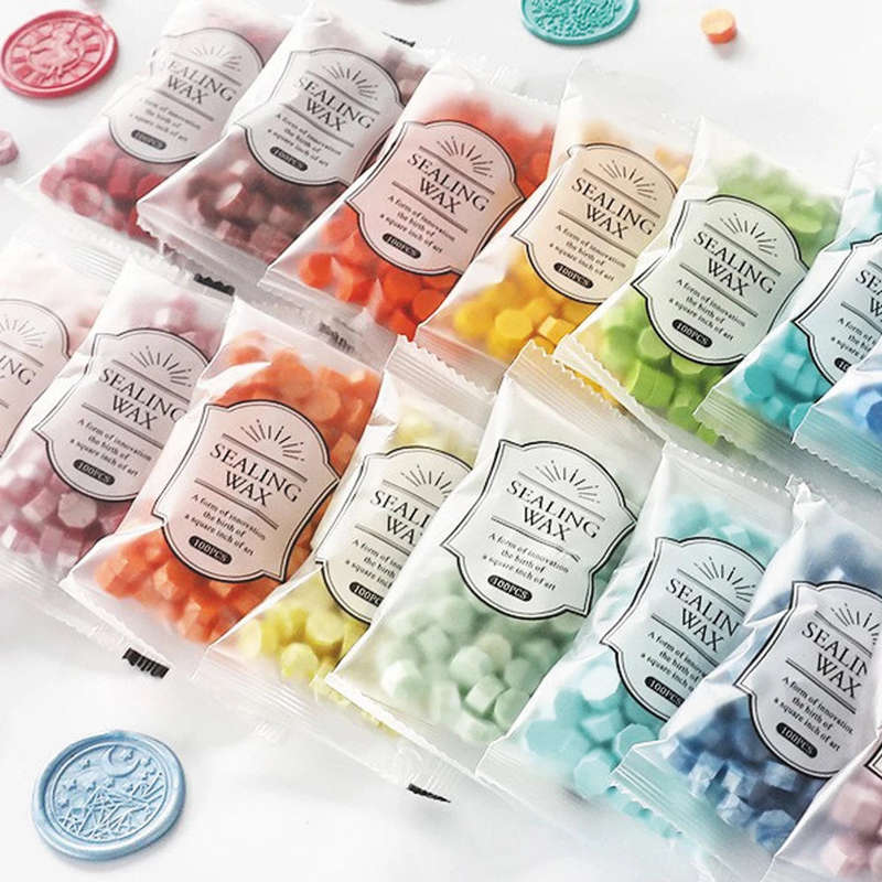 Packet of 100 Wax Seal Beads