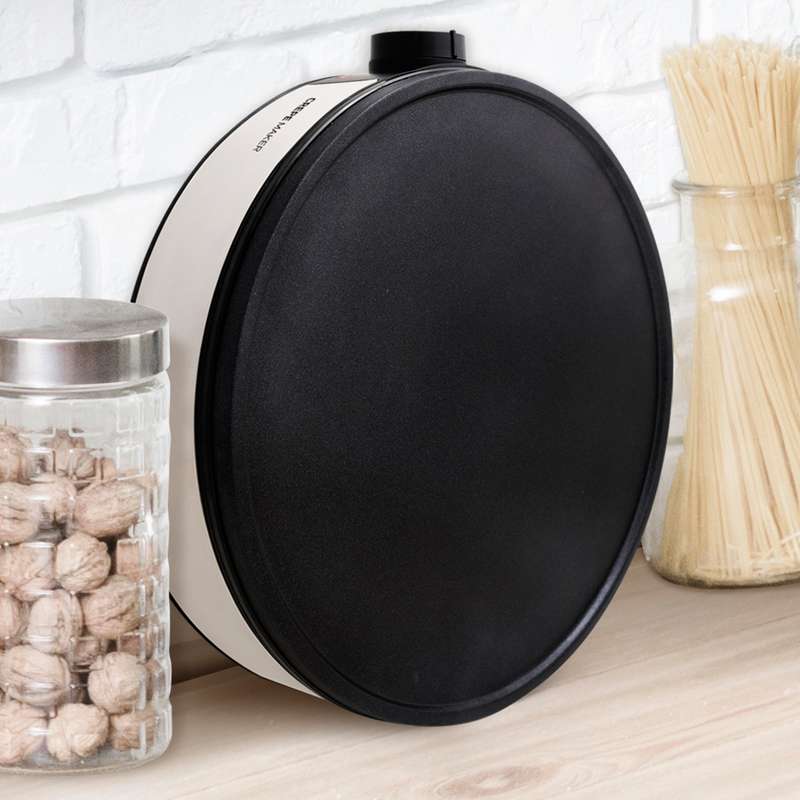 TAURUS CREPE MAKER VARIABLE TEMPERATURE CONTROL NON-STICK BLACK 30CM 1200W