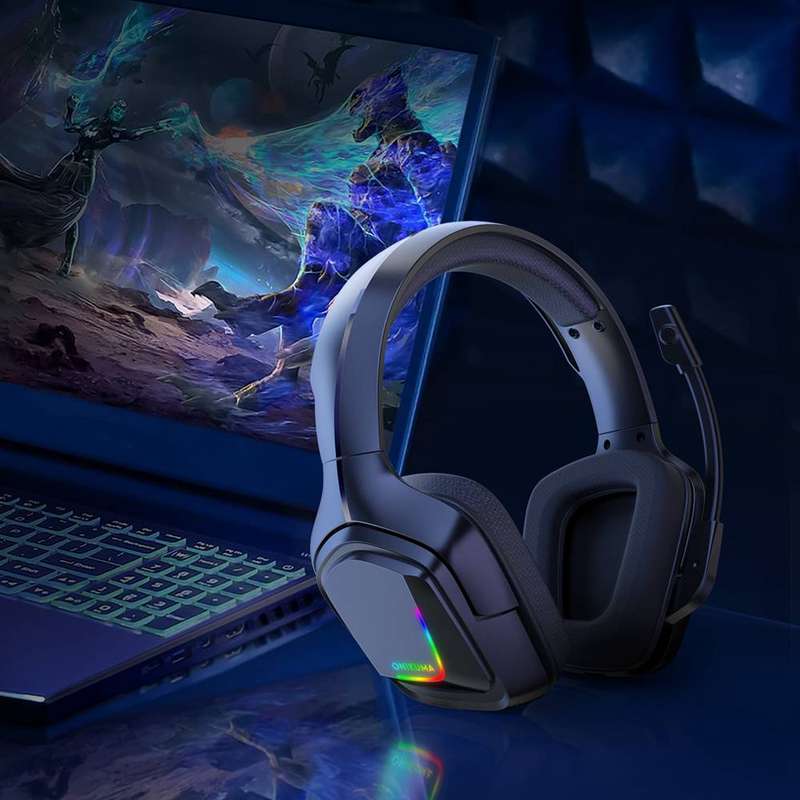 Onikuma K20 Gaming Headset Over-Ear Headphones With Microphone - Black - CAMO GREY