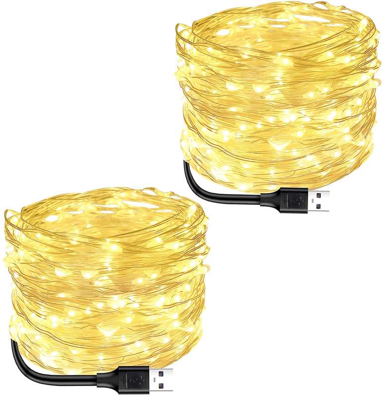 Lumina 2 Pack 10m USB LED Fairy Lights - Warm White