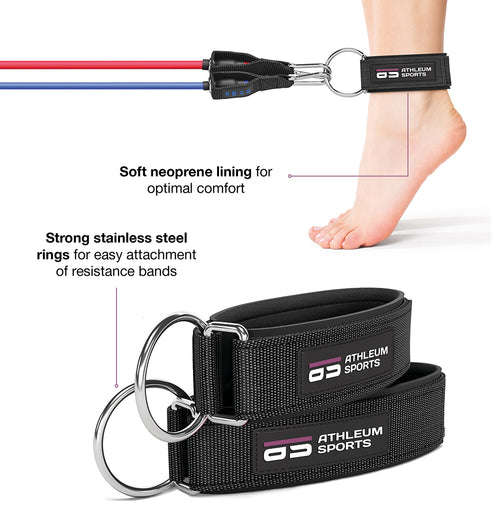 Athleum Sports 11 Piece Resistance Bands Exercise Kit