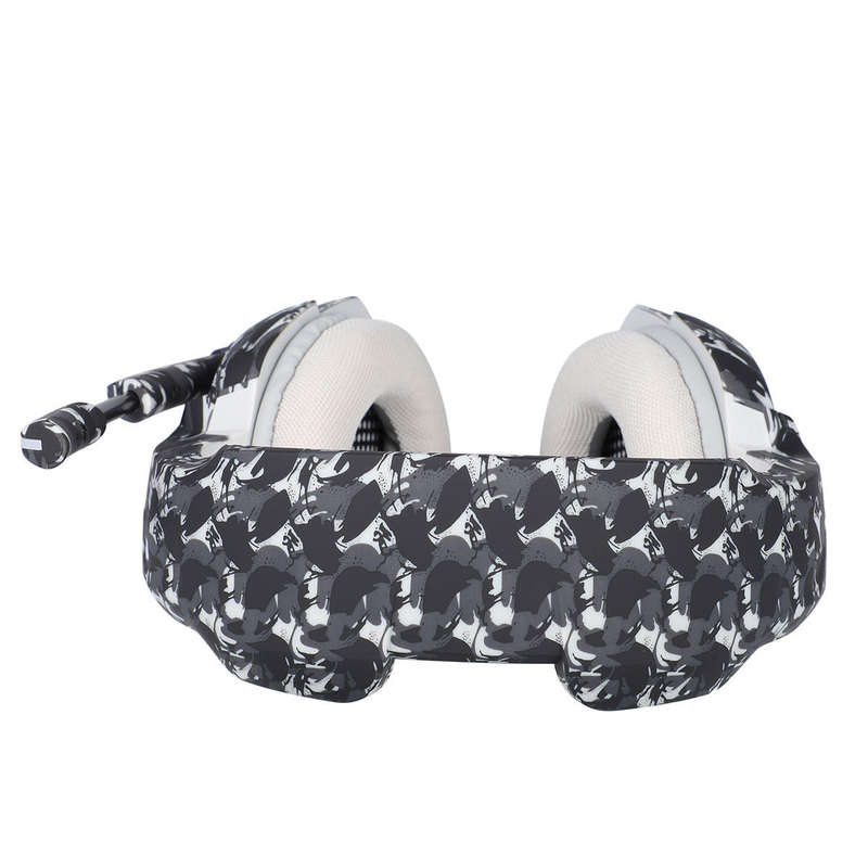 ONIKUMA K5 Stereo Gaming Headset for PS4 PC Xbox - Grey Camo