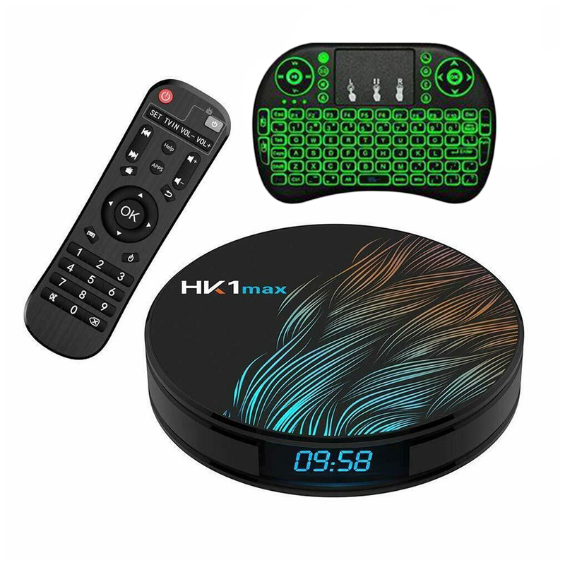 HK1 MAX Android 9.0 HD 4K TV Box with i8 Remote - 16GB