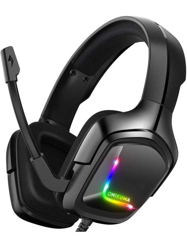Onikuma K20 Gaming Headset Over-Ear Headphones With Microphone - Black - CAMO GREY