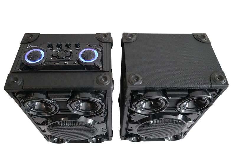 ECCO-MV-9938 Active Speaker System/USB/SD/FM/2xMicInput/8000W P.M.P.O-Black