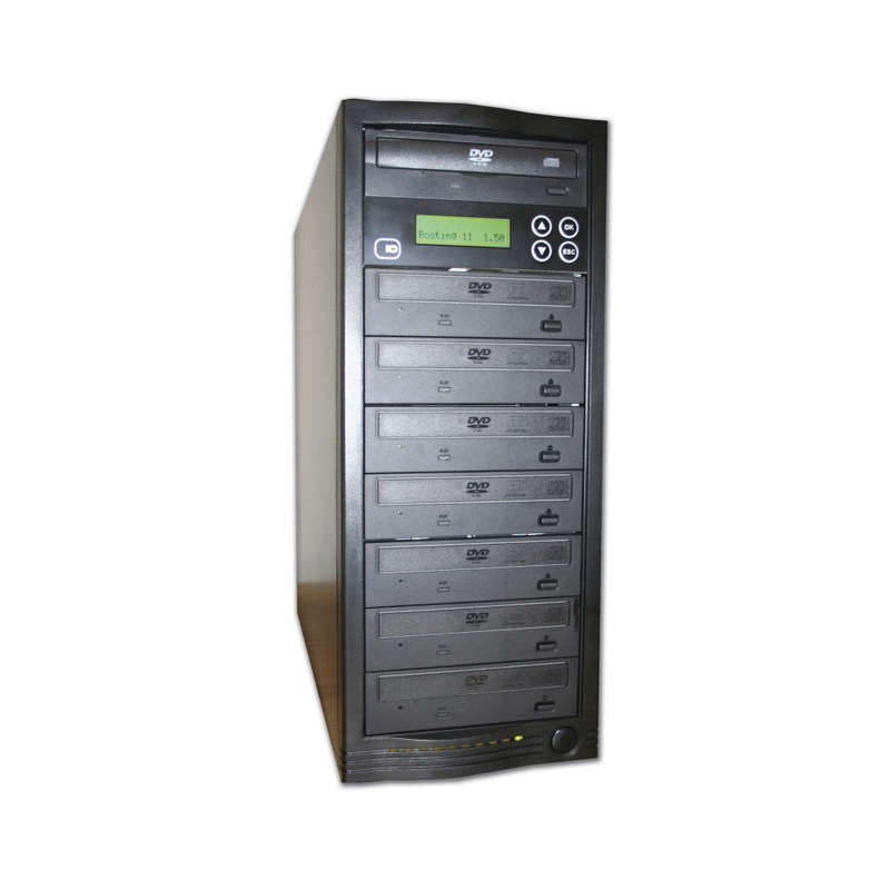 7 BAY DUPLICATOR With Power Supply, DvD Writers And Controller