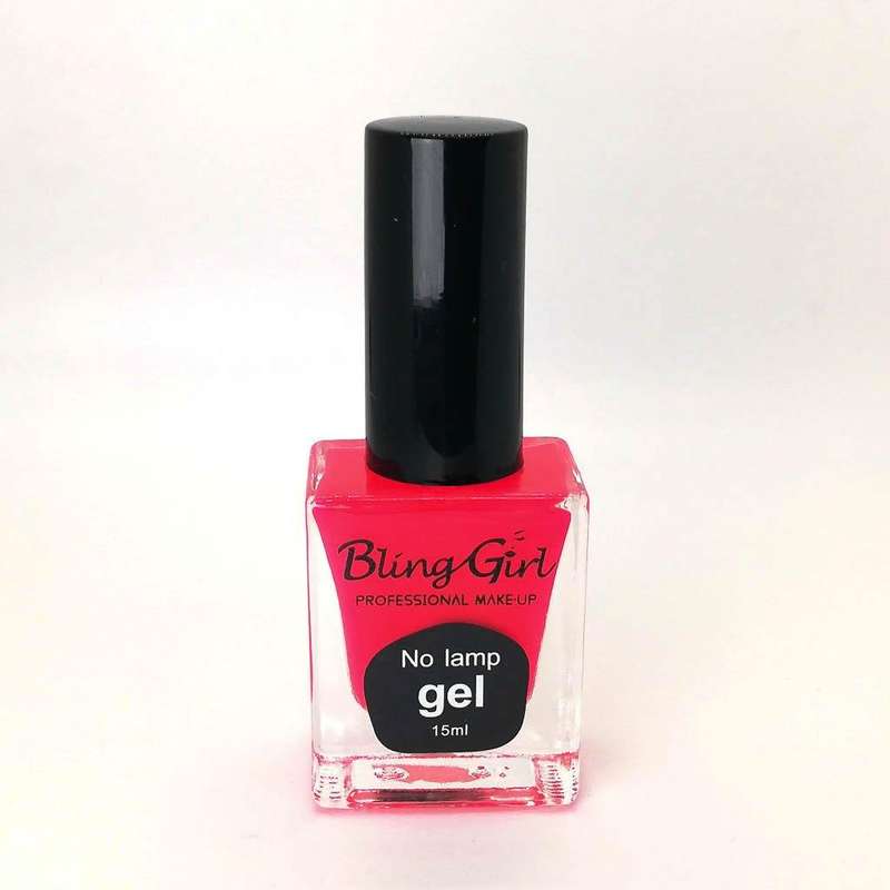 Bling Girl No Lamp Gel Nail Hot Pink (10)