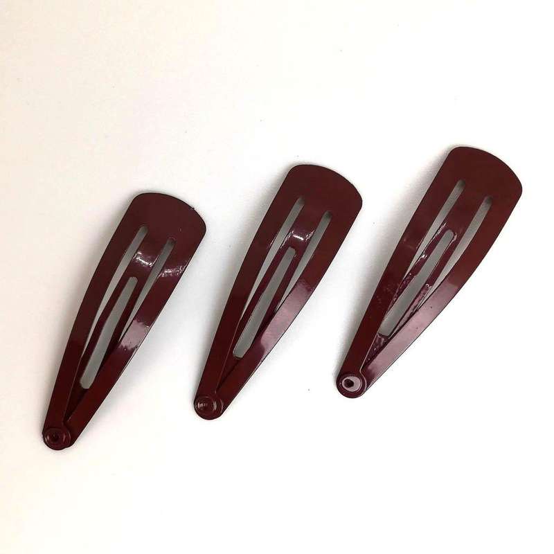 Hair Clips [(3 pack) (Variety of Colors)] - Maroon