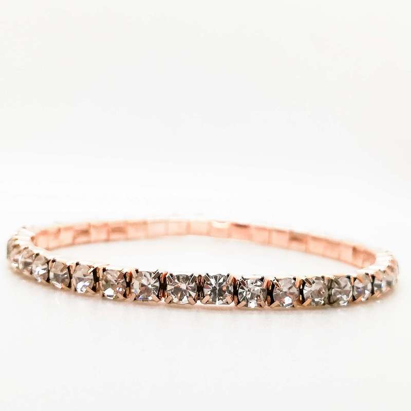 Rose Gold Diamante Bracelet