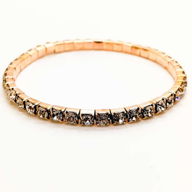 Rose Gold Diamante Bracelet