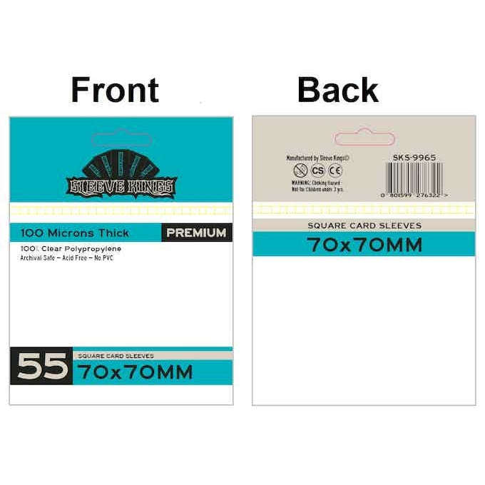 Sleeve Kings | Square Card Sleeves (Size 70 x 70 mm) | Premium
