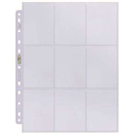 Ultra Pro 9 Pocket Pages Platinum | 10 pages