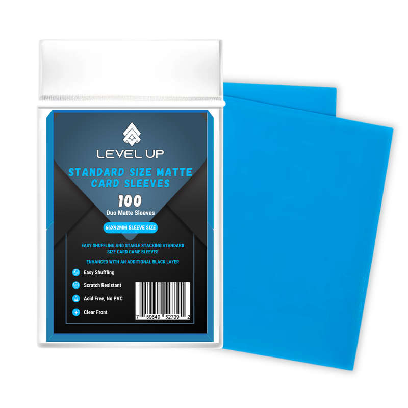 Level Up Sleeves | Standard Arcane Blue | Matte Duo