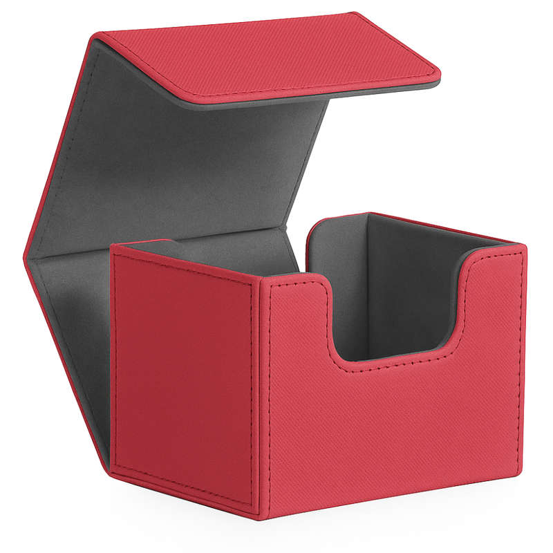 Level Up | Premium Sideloading Deck Box | Red/Grey