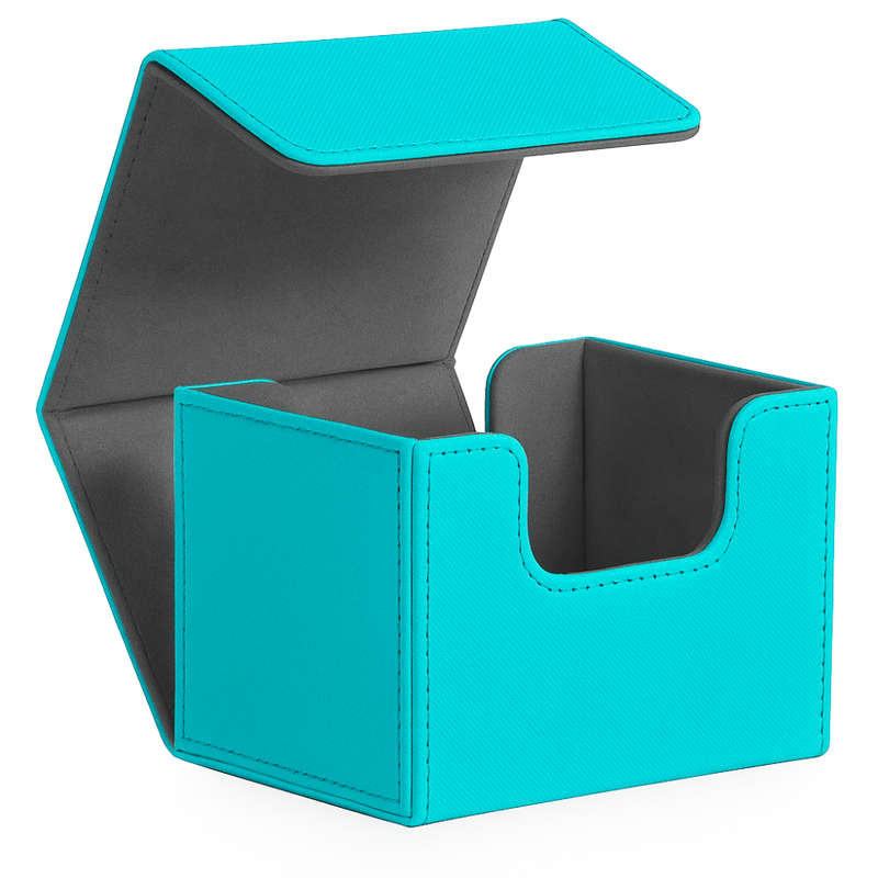 Level Up | Premium Sideloading Deck Box | Teal/Grey